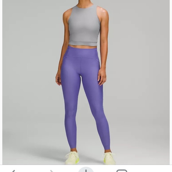 NWT Lululemon SenseKnit Running HR Tight 28” Charged Indigo Sz 6 - Picture 2 of 14